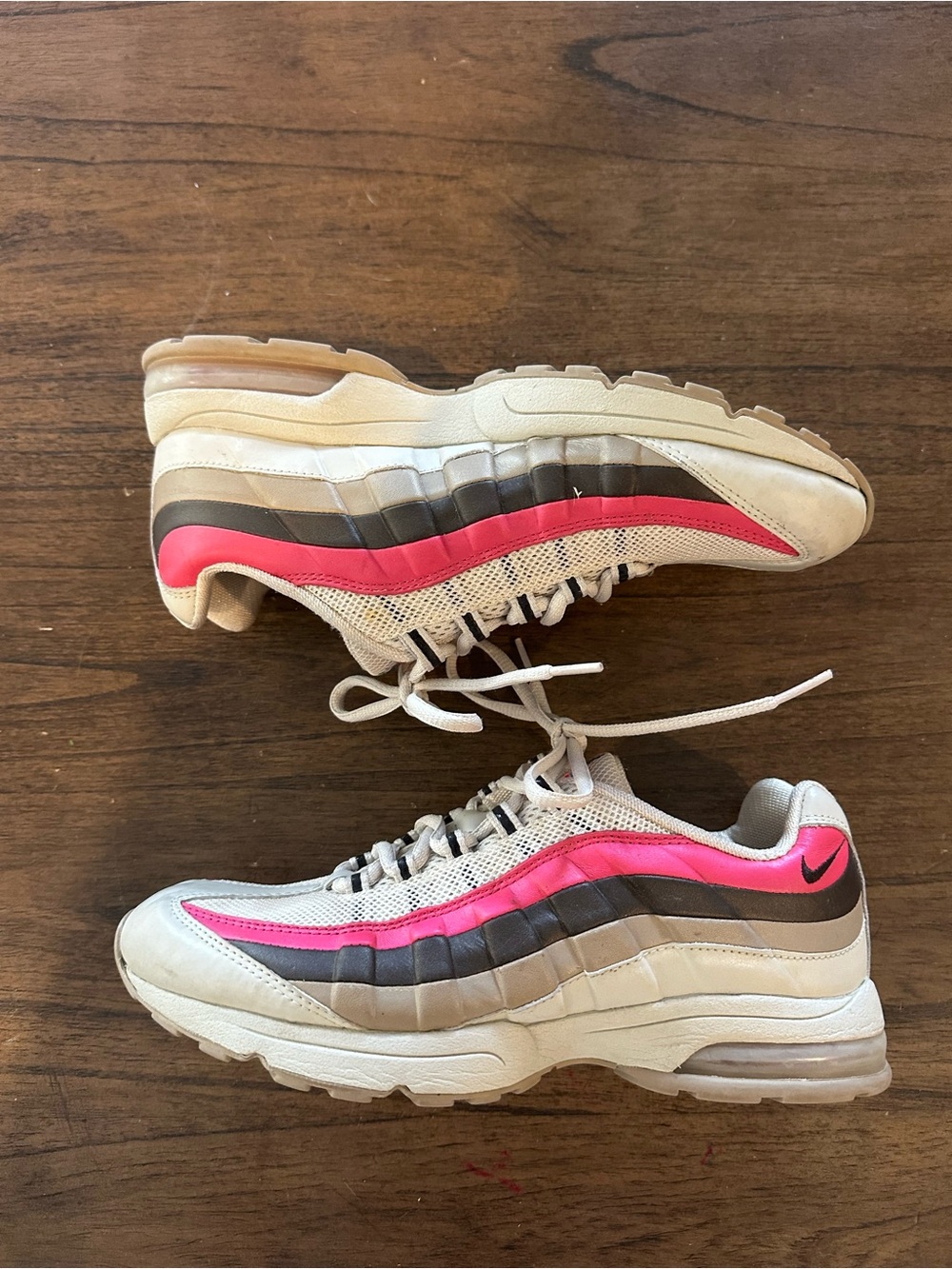 Vintage 2006 Nike Air Max 95 Zen Women’s 8.5 Pink Mocha Bone Y2K 313866-221